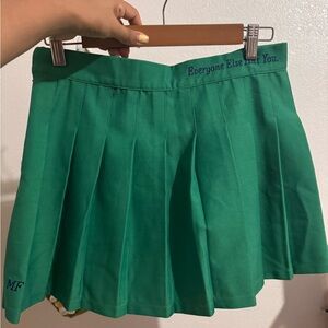 The mayfair group Green Pleated Skirt